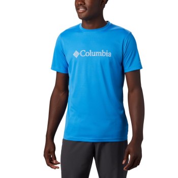 Columbia Zero Rules Short Sleeve Graphic, Camiseta Azur Azules Para Hombre | 037195-HFC